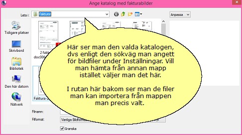 Skanna importera 3 välj katalog