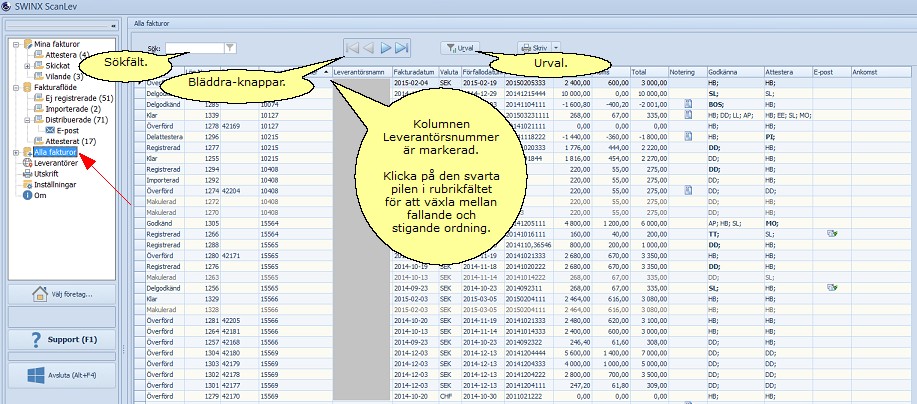 Alla fakturor-mapp