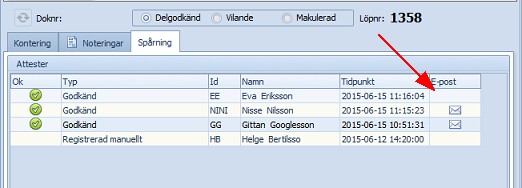 E-post attest spårning