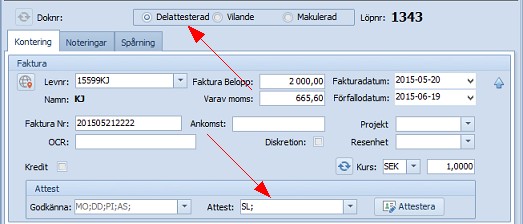 Delattesterad steg1