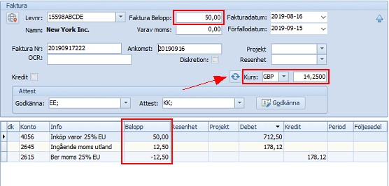 Arbetsgång registrera-guide valuta